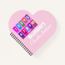 Nummern 1 bis 10 Notebook-Frühe Mathematiklehrer Notizblock