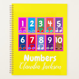 Nummern 1 bis 10 Planer für den frühen Mathematiku