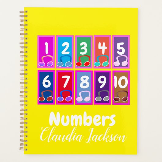 Nummern 1 bis 10 Planer für den frühen Mathematiku (Vorderseite)