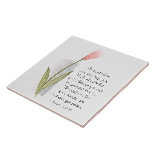 Nummern 6:24-26 Der Herr segne dich und Behalte di Fliese (Seite)