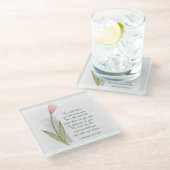 Nummern 6:24-26 Der Herr segne dich und Behalte di Glasuntersetzer (Schrägansicht)