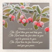 Nummern 6 24-26 Der Herr segne dich und behalte di Glasuntersetzer (Vorderseite)