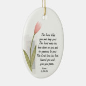 Nummern 6:24-26 Der Herr segne dich und Behalte di Keramik Ornament (Rechts)