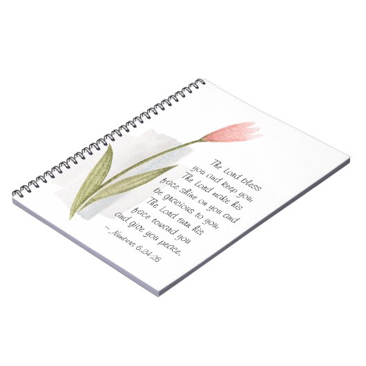 Nummern 6:24-26 Der Herr segne dich und Behalte di Notizblock (Linke Seite)