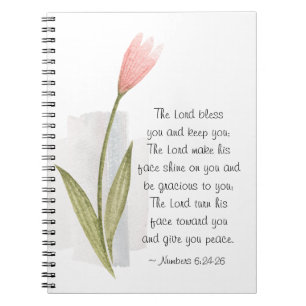 Nummern 6:24-26 Der Herr segne dich und Behalte di Notizblock