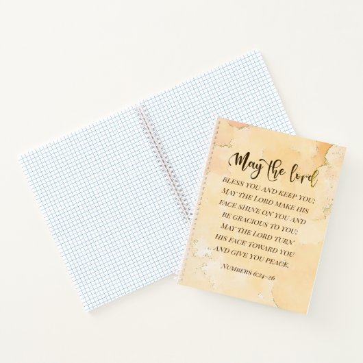 Nummern 6:24-26 Der Herr segne dich und Behalte di Notizblock (Innenseite)