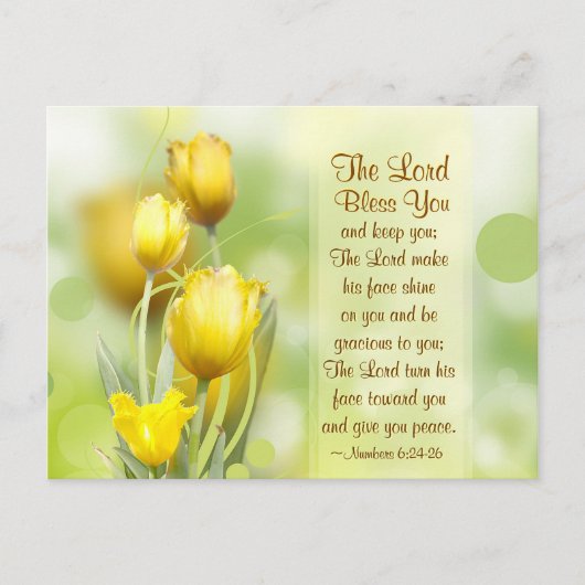 Nummern 6 24-26 Der Herr segne dich und behalte di Postkarte (Vorderseite)