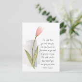 Nummern 6:24-26 Der Herr segne dich und Behalte di Postkarte (Stehend Vorderseite)