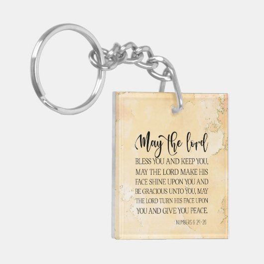 Nummern 6:24-26 Der Herr segne dich und Behalte di Schlüsselanhänger (Vorderseite links)