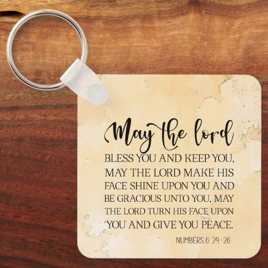 Nummern 6:24-26 Der Herr segne dich und Behalte di Schlüsselanhänger (Vorderseite)