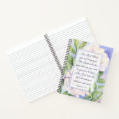 Nummern 6 24-26 Der Herr segne Sie Blume Notizblock (Innenseite)