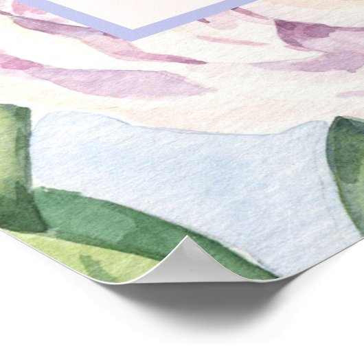 Nummern 6 24-26 Der Herr segne Sie Blume Poster (Ecke)