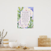 Nummern 6 24-26 Der Herr segne Sie Blume Poster (Küche)