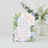 Nummern 6 24-26 Der Herr segne Sie Blume Postkarte (Stehend Vorderseite)