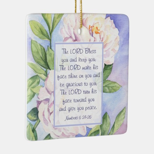 Nummern 6 24-26 Der Herr segne Sie blutig Keramikornament (Rechts)