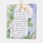 Nummern 6 24-26 Der Herr segne Sie blutig Keramikornament (Links)