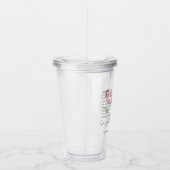 Nummern 6:24-26 Der Herr segne Sie die Blume der R Acryltrinkbecher (Rechts)