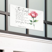 Nummern 6:24-26 Der Herr segne Sie die Blume der R Banner (Äußeres Gebäude)