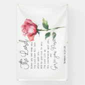 Nummern 6:24-26 Der Herr segne Sie die Blume der R Banner (Vertikal)