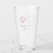 Nummern 6:24-26 Der Herr segne Sie die Blume der R Glas (Rückseite)