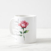 Nummern 6:24-26 Der Herr segne Sie die Blume der R Kaffeetasse (Vorderseite Links)