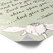 Nummern 6 24-26 Der Herr segne Sie einfache Blume Poster (Ecke)