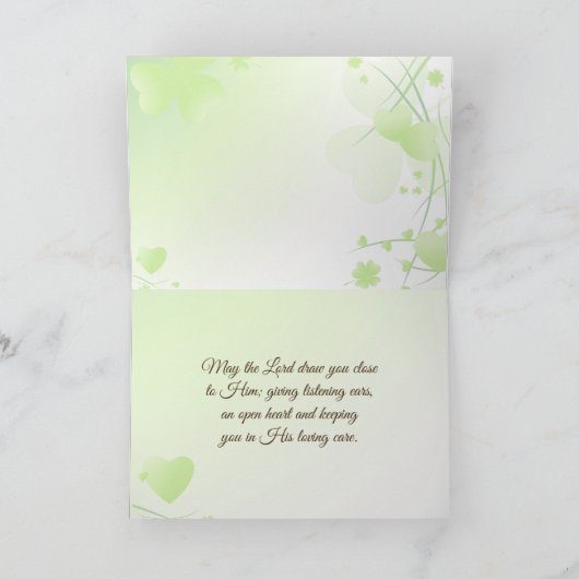 Nummern 6 24-26 Der Herr segne Sie irisches Design Karte (Innenseite)