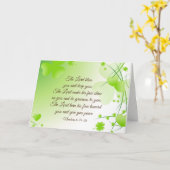 Nummern 6 24-26 Der Herr segne Sie irisches Design Karte (Gelbe Blume)