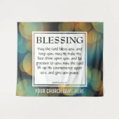 Nummern 6:24-26 DIE HERRLICHE BEGEISTERE SIE Kirch Wandteppich (Vorderseite (Horizontal))