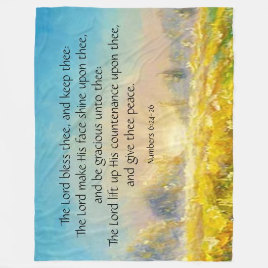 Nummern 6:24-26 fleecedecke (Vorderseite)