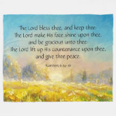 Nummern 6:24-26 fleecedecke (Vorderseite (Horizontal))