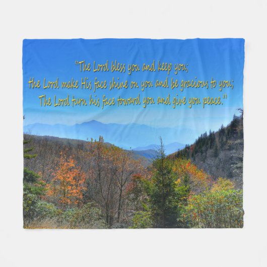 Nummern 6:24-26 fleecedecke (Vorderseite (Horizontal))