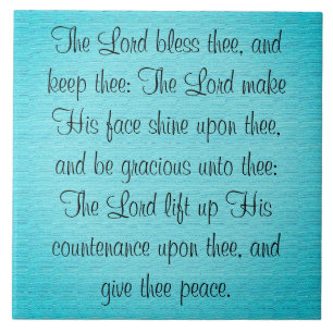 Nummern 6:24-26 fliese