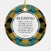 Nummern 6:24-26 | KANN DER HERRLICHE SCHWELLEN SIE Keramik Ornament (Hinten)