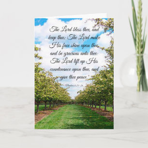 Nummern 6:24-26 Karte