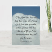 Nummern 6:24-26 Karte (Vorderseite)