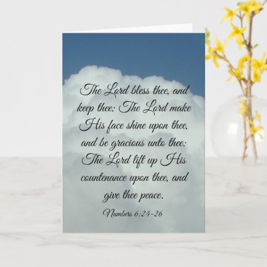 Nummern 6:24-26 Karte (Gelbe Blume)