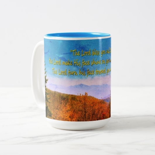 Nummern 6:24-26 zweifarbige tasse (Vorderseite Links)