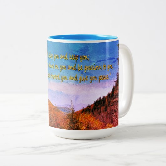 Nummern 6:24-26 zweifarbige tasse (VorderseiteRechts)