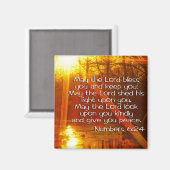 NUMMERN 6:24 BIBLE VERSE - KANN DER HERRLICHE SEGE MAGNET (Vorderseite/Rückseite)
