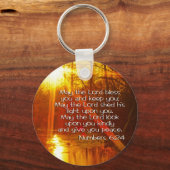 NUMMERN 6:24 BIBLE VERSE - KANN DER HERRLICHE SEGE SCHLÜSSELANHÄNGER (Vorderseite)