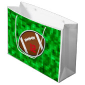 NUMMERN DES Fußballsportspielers Große Geschenktüte (Vorderseite Schrägansicht)