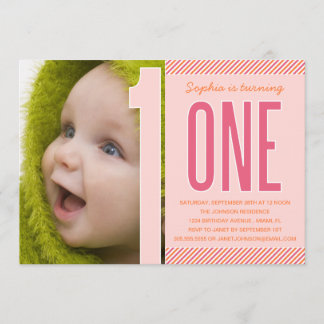 NUMMERN| ERSTE BIRTHTAGINVITÄT EINLADUNG