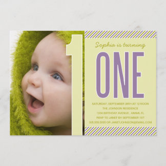 NUMMERN| ERSTE BIRTHTAGINVITÄT EINLADUNG