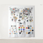 Nummern, Formen des Unterrichts für pädagogisches  Wandteppich (Vorderseite)