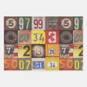 Nummern für Dekodierung oder Collage Geschenkpapier Set (Vorderseite 3)
