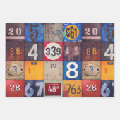 Nummern für Dekodierung oder Collage Geschenkpapier Set (Vorderseite 2)