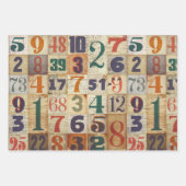 Nummern für Dekodierung oder Collage Geschenkpapier Set (Vorderseite)