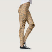 Nummern Muster 01 mit GelbOrange Hintergrund Leggings (Rechts)