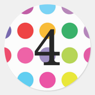 Nummern Rundaufkleber Runder Aufkleber
